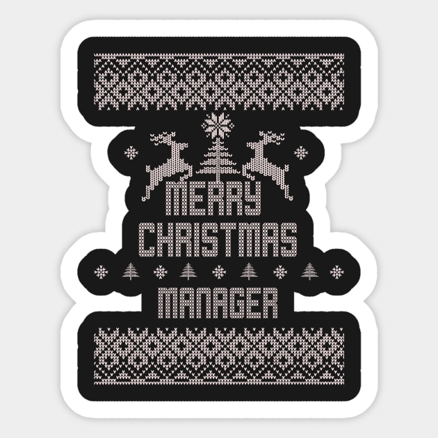 Merry Christmas MANAGER Sticker by ramiroxavier